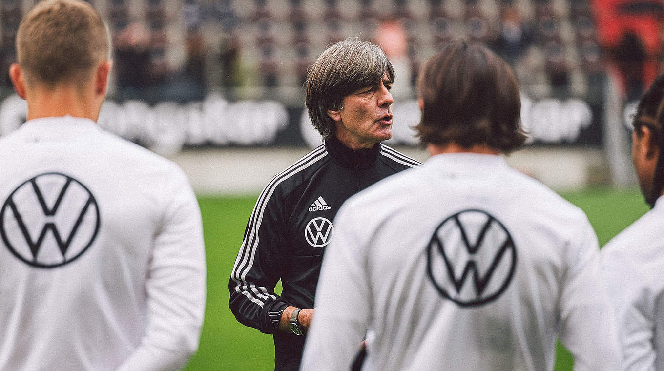 Löw: "Wir gehen in jedes Spiel mit der Ambition, das Spielfeld als Sieger zu verlassen" © DFB | PHILIPPREINHARD.COM