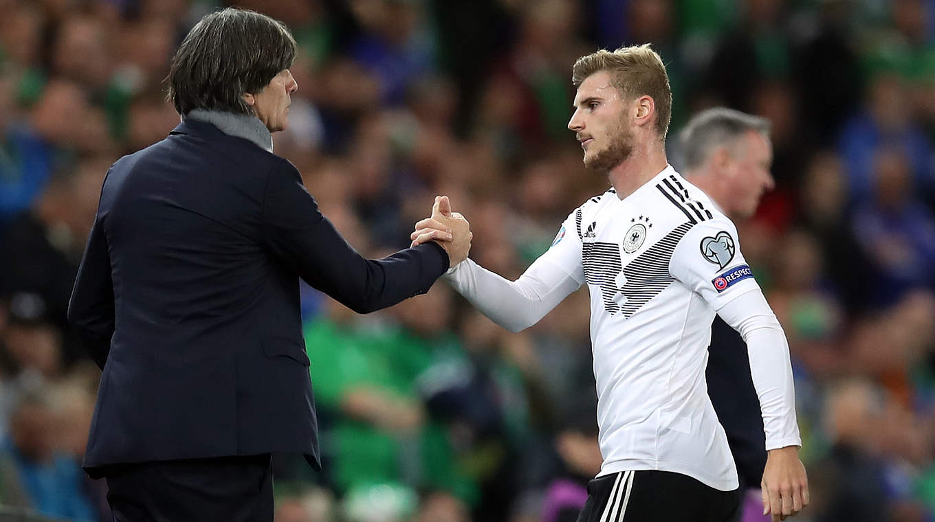 Löw with Werner: "there were gaps that they could take advantage of" © Getty Images