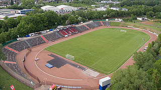 Ausweichspielort für den 1. FC Saarbrücken: das Hermann-Neuberger-Stadion © imago/Becker&Bredel
