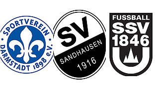  © SV Darmstadt 98/SV Sandhausen/SSV Ulm 1946 Fußball/Collage DFB