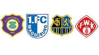  © Erzgebirge Aue/1. FC Magdeburg/1. FC Saarbrücken/Würzburger Kickers/Collage DFB