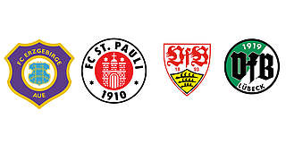  © FC St. Pauli/FC Erzgebirge Aue/VfB Stuttgart/VfB Lübeck/Collage DFB