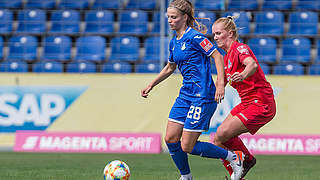 Tabea Waßmuth (l.) from TSG Hoffenheim has been called up to the senior squad for the first time.  © imago images / eu-images