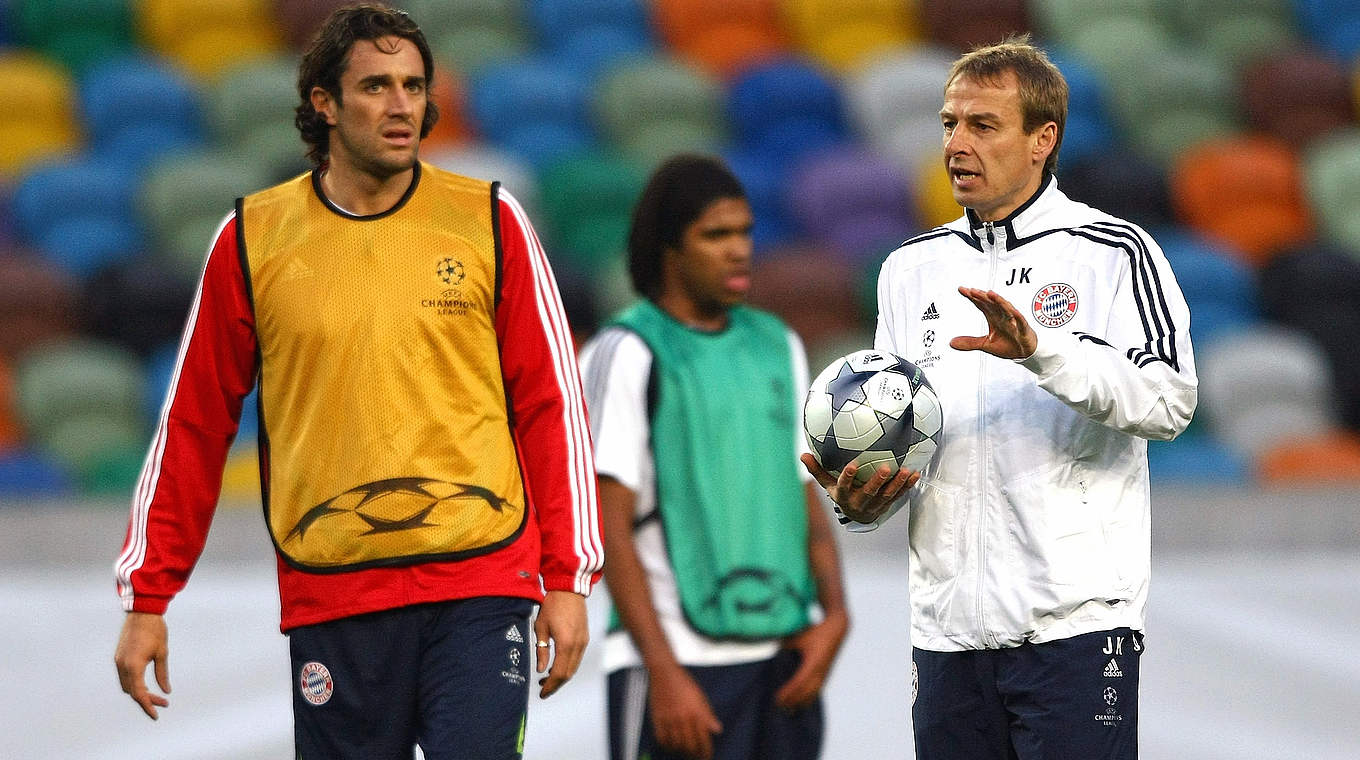 Jürgen Klinsmann (r.): "Auf Luca Toni bin ich ganz besonders gespannt" © 2009 Getty Images