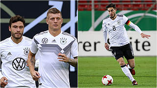 Für Hector und Kroos nachnominiert: Schalkes Suat Serdar (v.l.n.r.) © Getty Images/Imago/Collage DFB