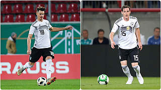 New in the squad: Robin Koch (L) and Sebastian Rudy (R) © imago/Getty Images, Collage: DFB