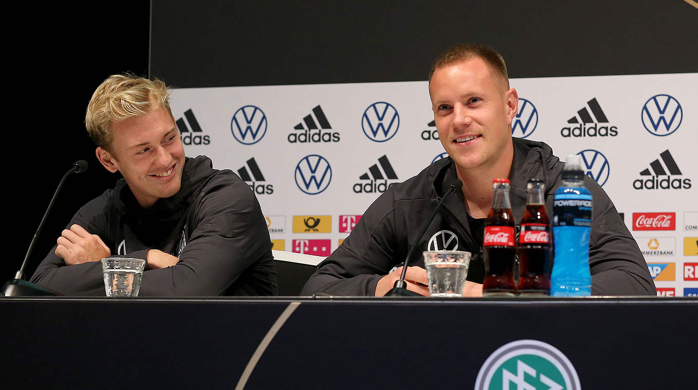 Julian Brandt and Marc-André ter Stegen are looking forward to the upcoming games © GettyImages
