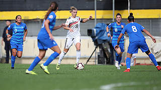 Alexandra Popp scored the first goal for Germany. © 2019 Getty Images