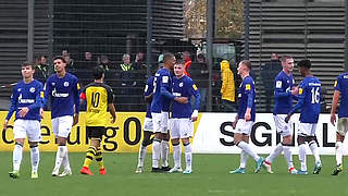 Klare Angelegenheit: Schalke siegt 4:0 im Revierderby bei Borussia Dortmund © DFB-TV
