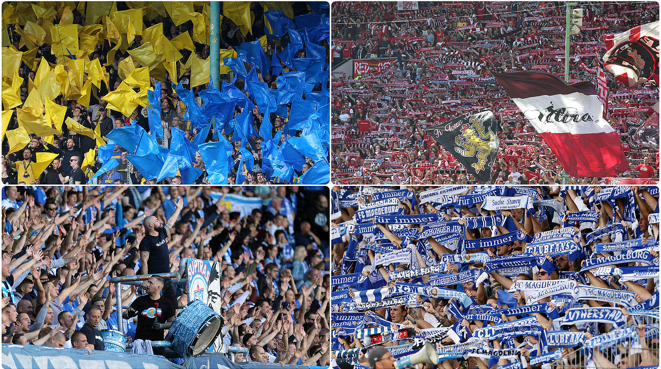 Große Zuschauermagneten: Braunschweig, Kaiserslautern, Rostock und Magdeburg © Getty Images/Collage DFB