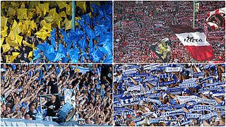 Große Zuschauermagneten: Braunschweig, Kaiserslautern, Rostock und Magdeburg © Getty Images/Collage DFB