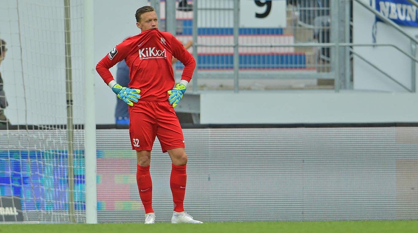 Muss nach seiner Roten Karte zweimal aussetzen: Meppens Keeper Erik Domaschke © Getty Images