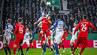Bochum managed to hold the record champions at bay, but ultimately fell to a 2-1 defeat. © imago images/Nordphoto