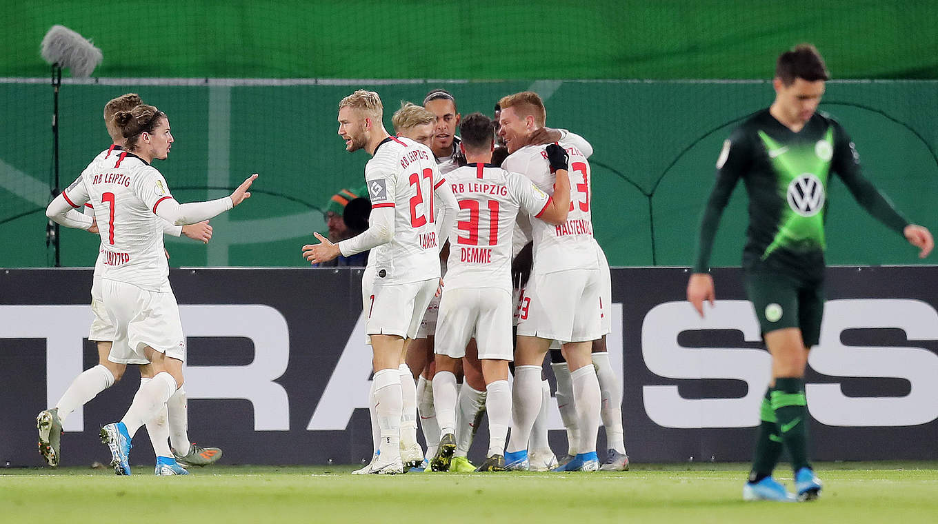 Kantersieg gegen den VfL Wolfsburg: Leipzig gewinnt 6:1 © 2019 Getty Images