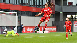 Gegen Köln mit ihren Saisontoren fünf und sechs: Bayerns Jovana Damnjanović © imago images/foto2press