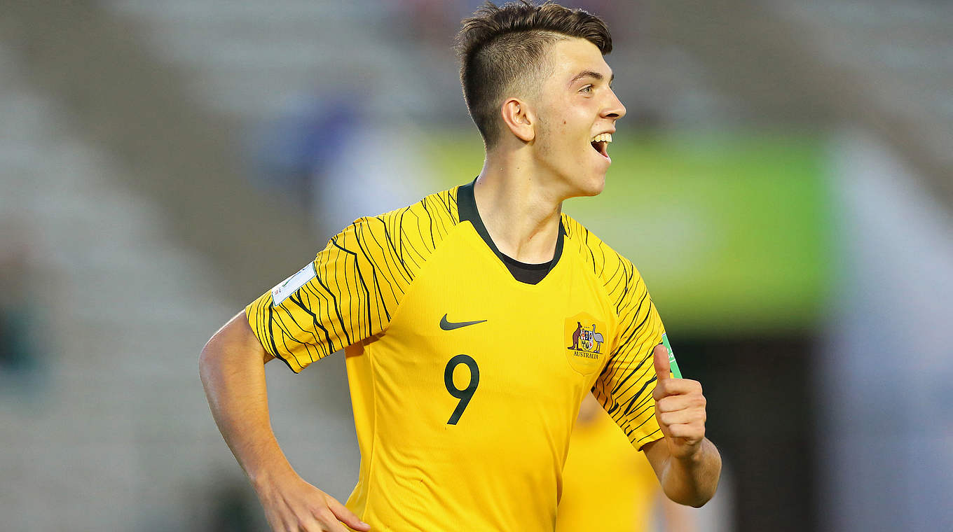 Für die australische U 17 bei der WM in Brasilien im Einsatz: TSG-Angreifer Noah Botic © imago images/Action Plus