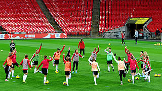 Sattes Grün: Training im Wembley-Stadion © 2019 Getty Images