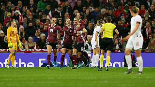 Alexandra Popp grabs the first goal for Germany © GettyImages