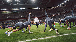 Training in der Arena in Düsseldorf: Das DFB-Team bereitet sich auf die EM-Quali vor © DFB | PHILIPPREINHARD.COM
