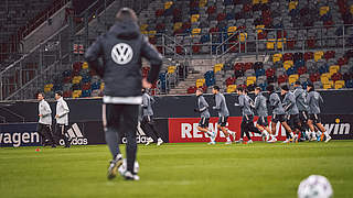 Die Vorbereitung auf den Qualiendspurt läuft: Das DFB-Team trainiert in Düsseldorf © DFB | PHILIPPREINHARD.COM