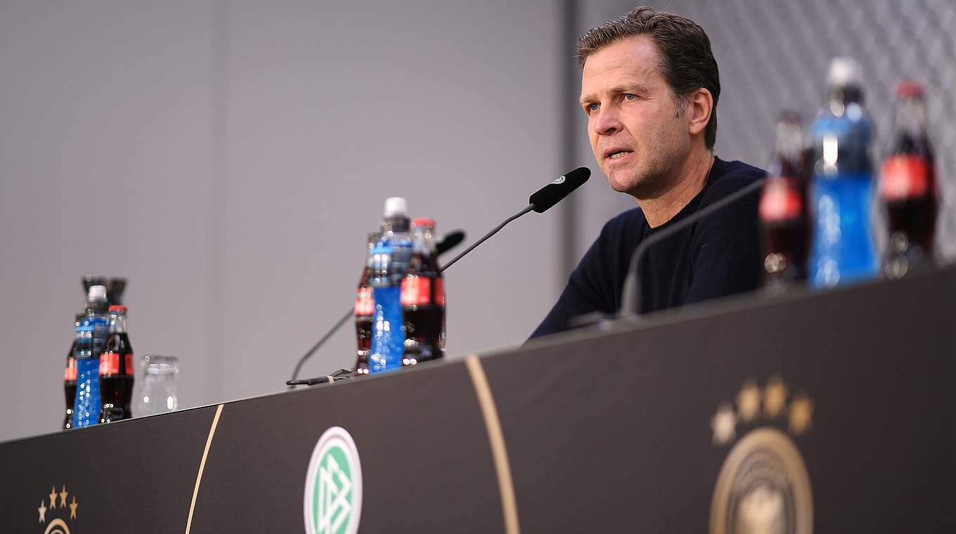Bierhoff: "Our three core values: tolerance, responsibility and respect" © Getty Images