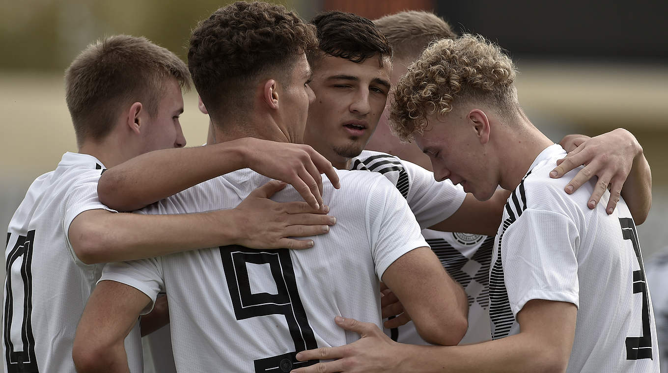 5:0-Kantersieg gegen Kasachstan zum Auftakt der EM-Qualifikation: die U 17-Junioren © 2019 Getty Images