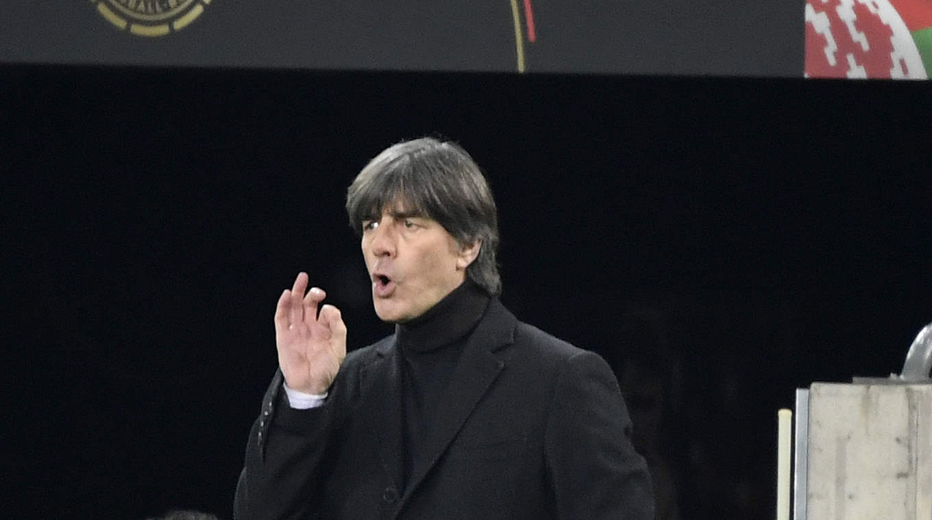 Löw: "Our goal is to win on Tuesday and end up on top." © INA FASSBENDER/AFP via Getty Images