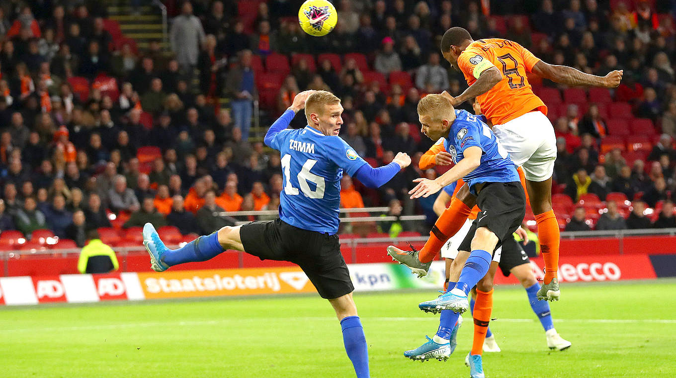 Auftakt zum klaren Heimsieg: Georginio Wijnaldum (r.) trifft für Oranje © Getty Images