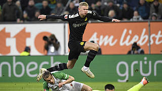 Mit drei Toren bei seinem Bundesligadebüt für den BVB: Erling Braut Haaland © GettyImages