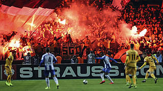 Nahezu durchgehend Pyrotechnik: DFB-Sportgericht verurteilt Dresden zu Geldstrafe © 2019 Bongarts/Getty Images