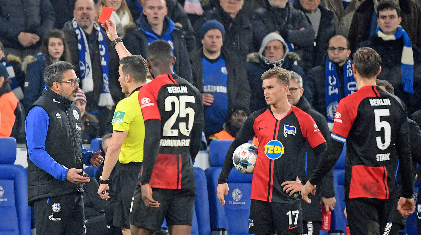 Bekommt in der Verlängerung die Rote Karte gezeigt: David Wagner (l.) © 2020 Getty Images