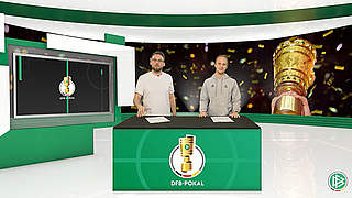 Nah dran am Viertelfinale: das DFB-Pokalmagazin auf YouTube © DFB