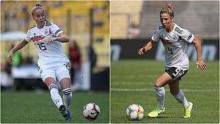 Nach verletzungsbedingen Pausen zurück im Team: Giulia Gwinn (l.) und Svenja Huth  © Bilder Getty Images / Collage DFB