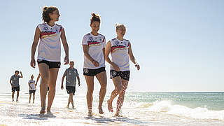 Sonne, Sand und Strand: Die DFB-Frauen vor dem Finale in Portugal © Thomas Böcker/DFB