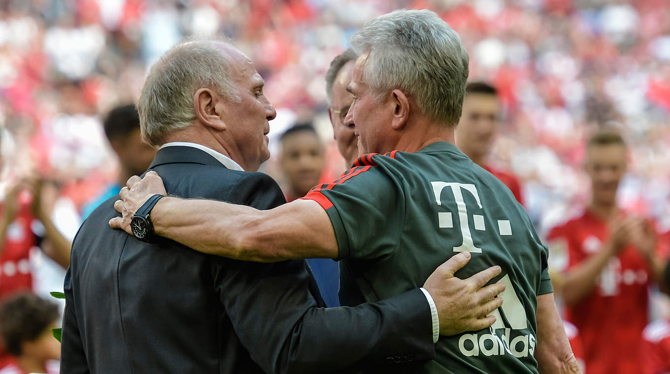 Freundschaft: Uli Hoeneß bezeichnet Heynckes' Entlassung als seinen "größten Fehler" © Getty Images