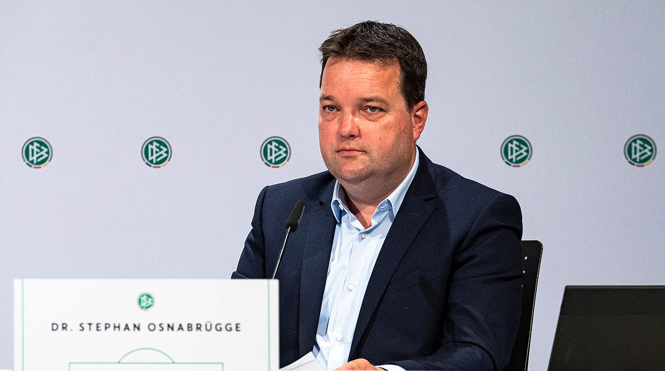 Osnabrügge: "Den DFB nachhaltig gegen Risiken absichern und zukunftsfähig machen" © Thomas Böcker/DFB