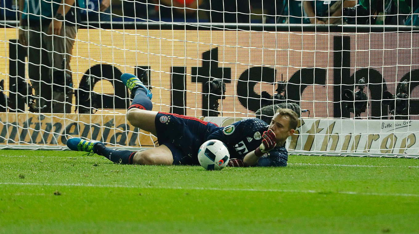 Kaum zu überwinden: Bayerns Manuel Neuer hält sein Tor im Pokal 32-mal sauber © Getty Images