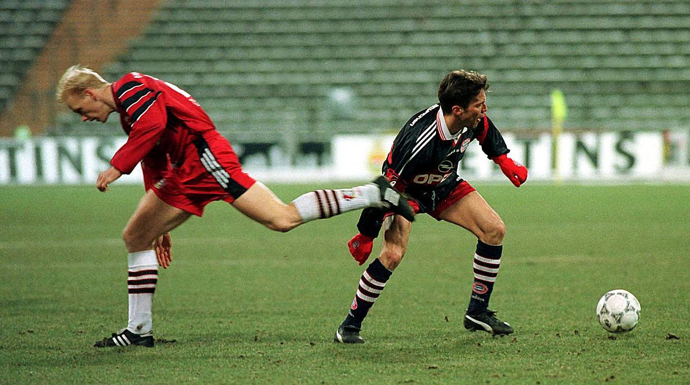 Souveräner Sieg: 1997 gewinnen die Bayern um Lothar Matthäus (r.) mit 2:0 © imago