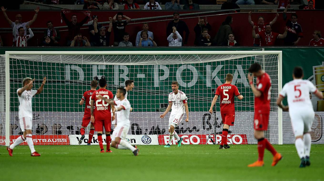 "Fußballdemonstration" im Halbfinale 2018: Bayern siegt 6:2 in Leverkusen © GettyImages