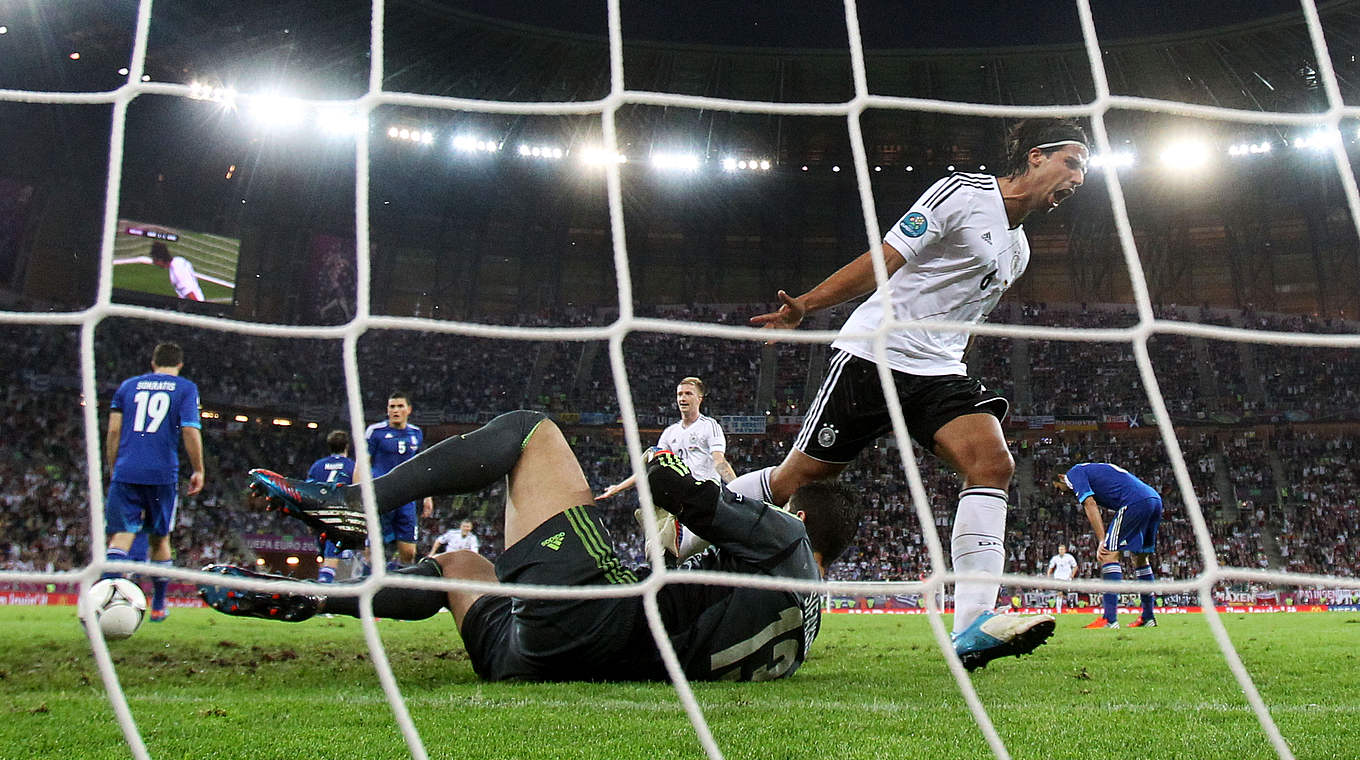 Das torreichste deutsche EM-Spiel: das 4:2 gegen Griechenland bei der EURO 2012 © 2012 Getty Images