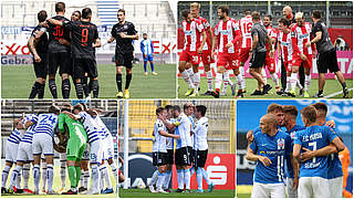 Spannendes Ligafinale: Gleich fünf Teams können noch in die Relegation zur 2. Liga © Getty Images/Collage DFB