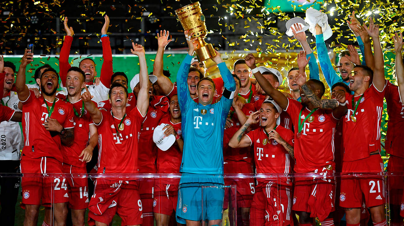 Krönung einer starken nationalen Spielzeit: Der FC Bayern München holt das Double © GettyImages