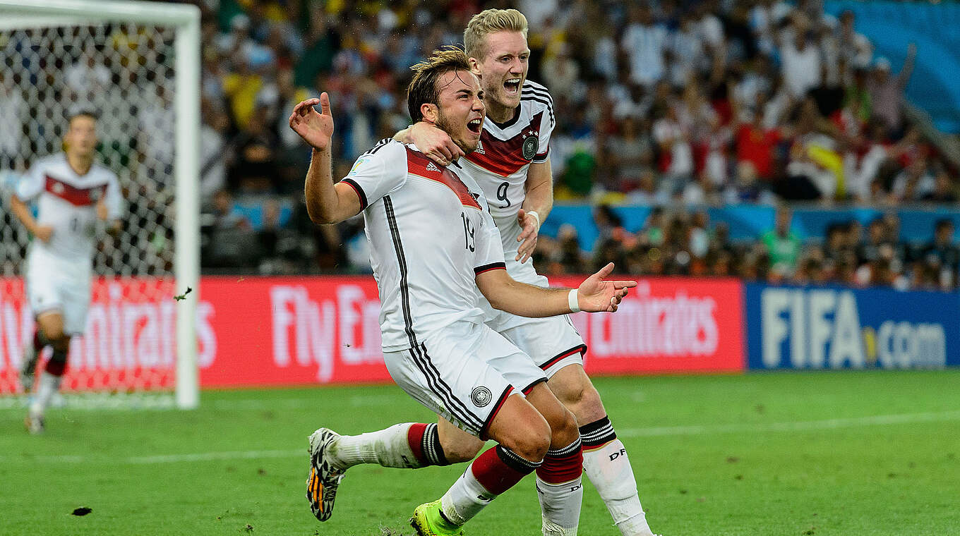 Vorbereiter und Vollstrecker: Schürrle (r.) mit Finaltorschütze Götze im WM-Finale © Getty Images