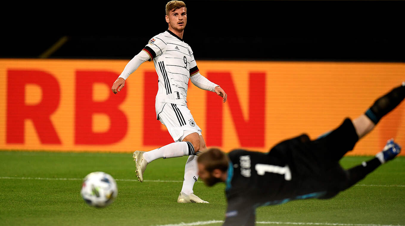 Scheitert im ersten Durchgang an David de Gea: DFB-Angreifer Timo Werner © Getty Images