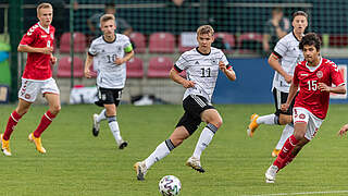 Niederlage im ersten von zwei Vergleichen: die deutsche U 18 © Getty Images