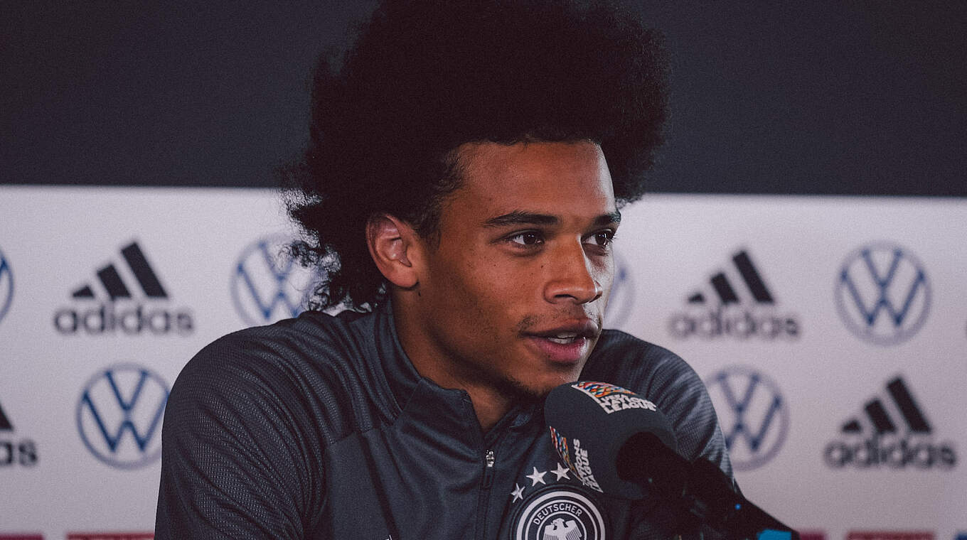 Leroy Sané:"I was happy with how I played against Spain" © DFB
