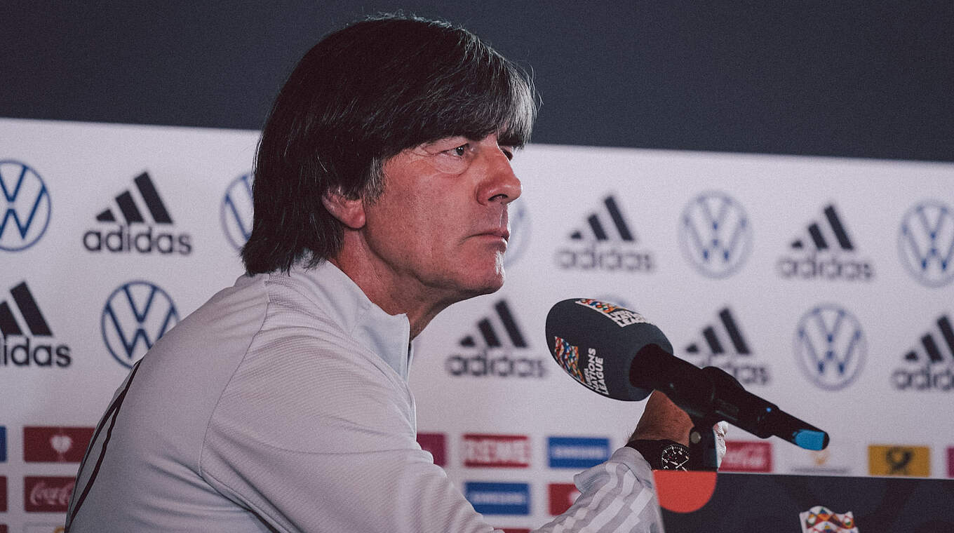 Germany head coach Joachim Löw: "It's about developing the side" © DFB