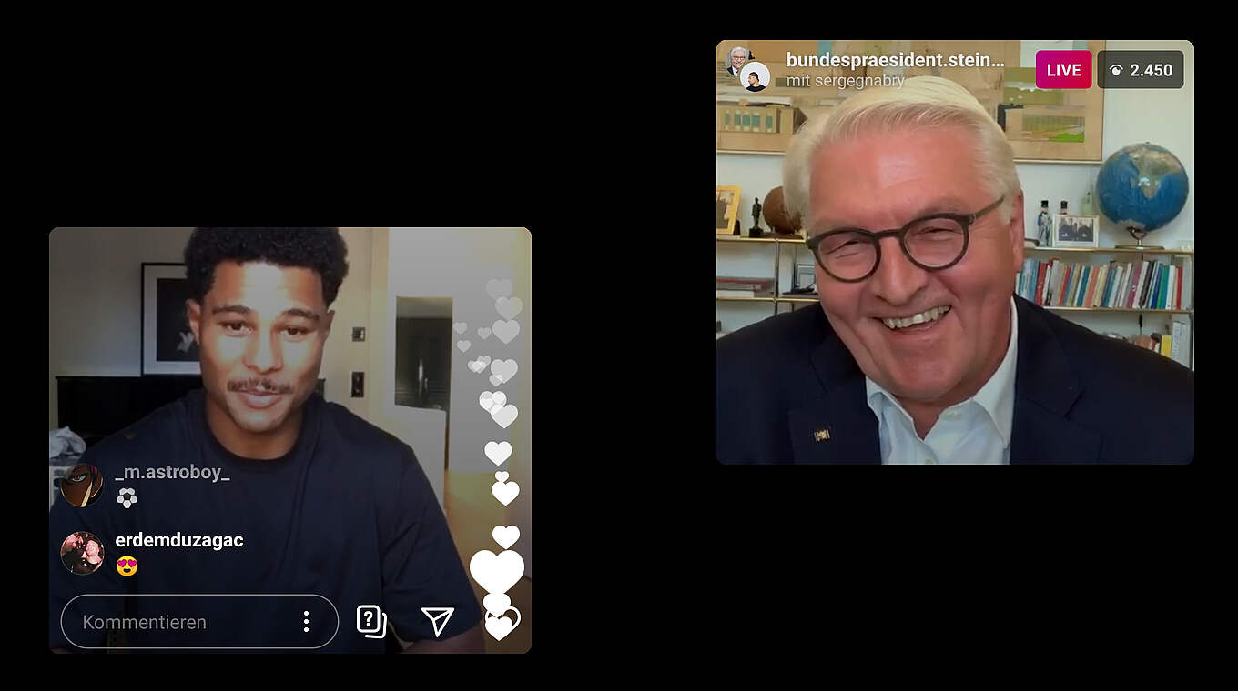 Serge Gnabry: "Football can help teach people important values" © 