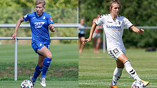 Neuling und Rückkehrerin im DFB-Team: Paulina Krumbiegel (l.) und Sandra Starke © imago/Collage DFB