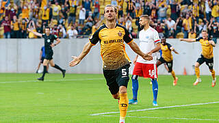 Yannick Stark grabbed Dresden's first of the night © imago images/masterpress